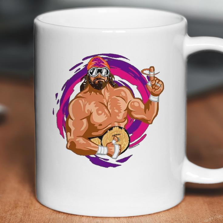 Randy Macho Man Savage Funny Cartoon Coffee Mug