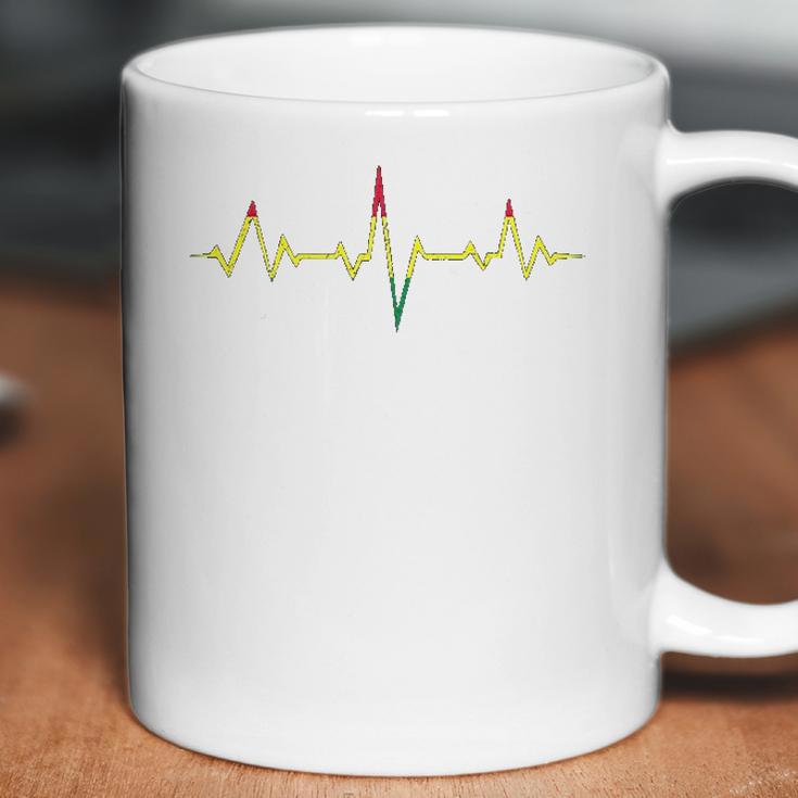 Reggae Music Heartbeat Rastafari Rasta Coffee Mug