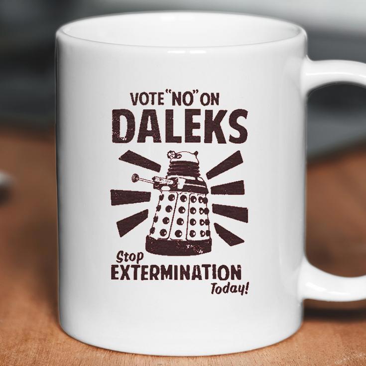 Ripple Junction Doctor Who Vote No To Daleks Adult Coffee Mug