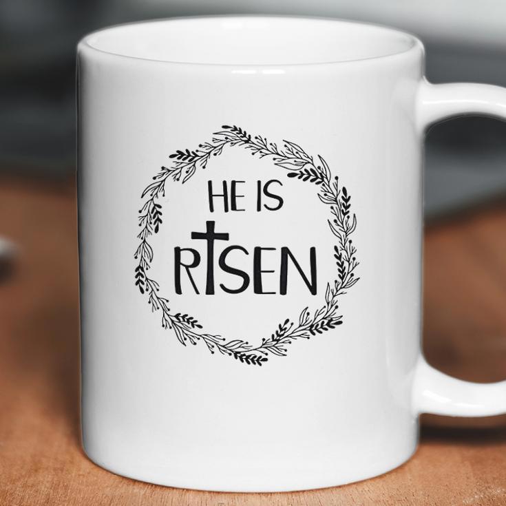 He Is Risen Matthew For Christian Easter Coffee Mug