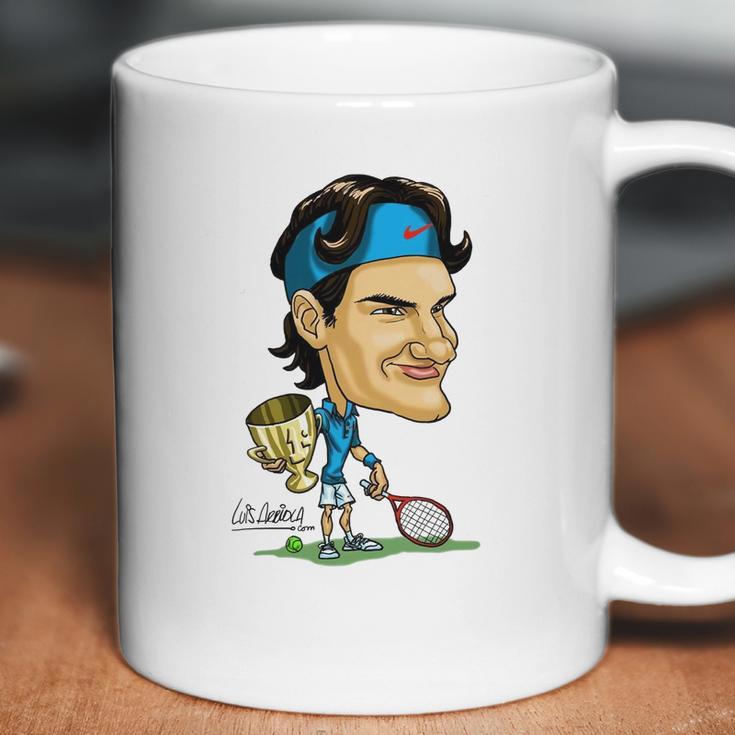 Roger Federer Cartoon Coffee Mug