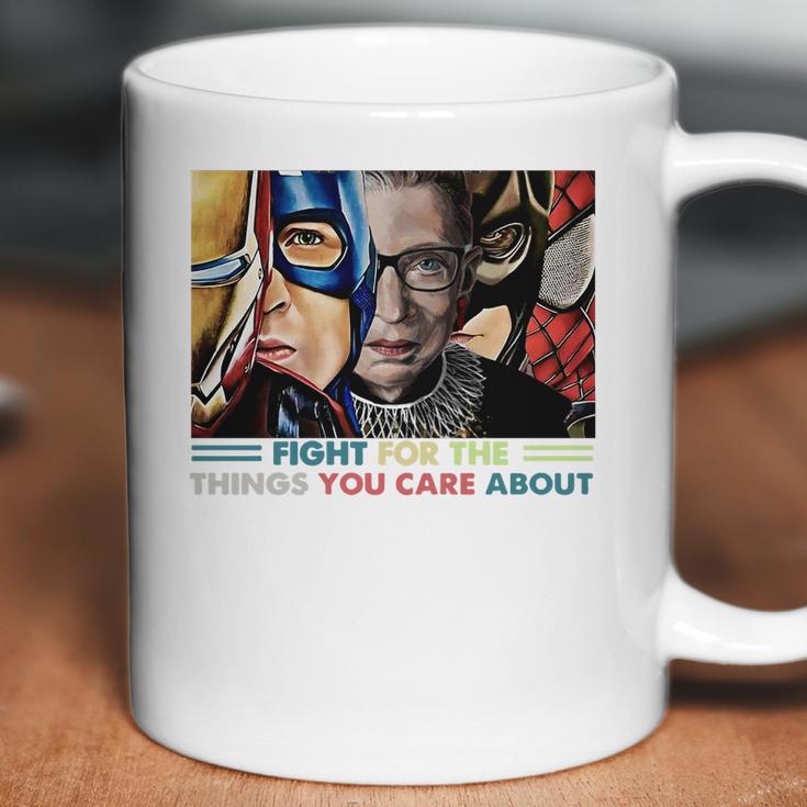 Ruth Bader Ginsburg And Avengers Fight For The Things You Care About Shirt Coffee Mug