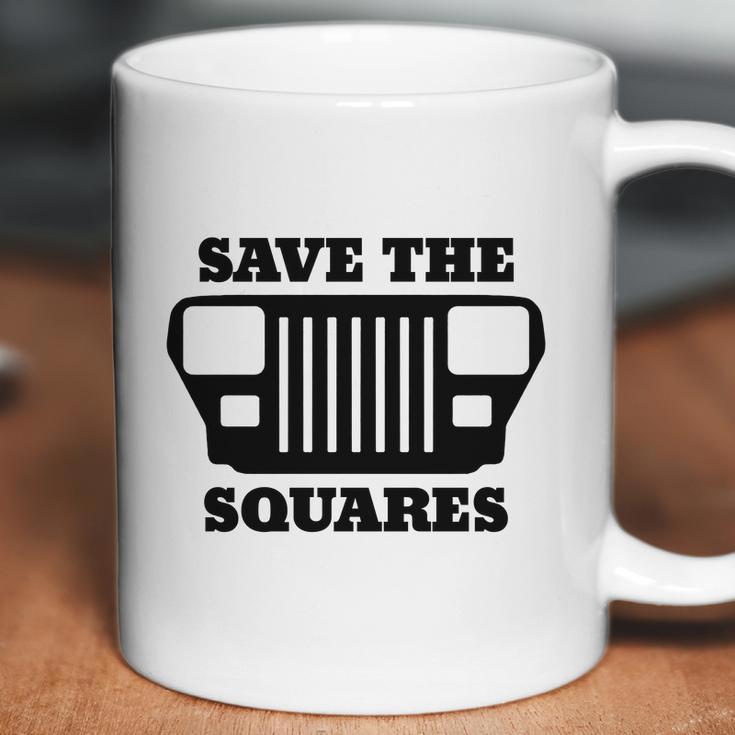 Save The Squares Jeep Coffee Mug