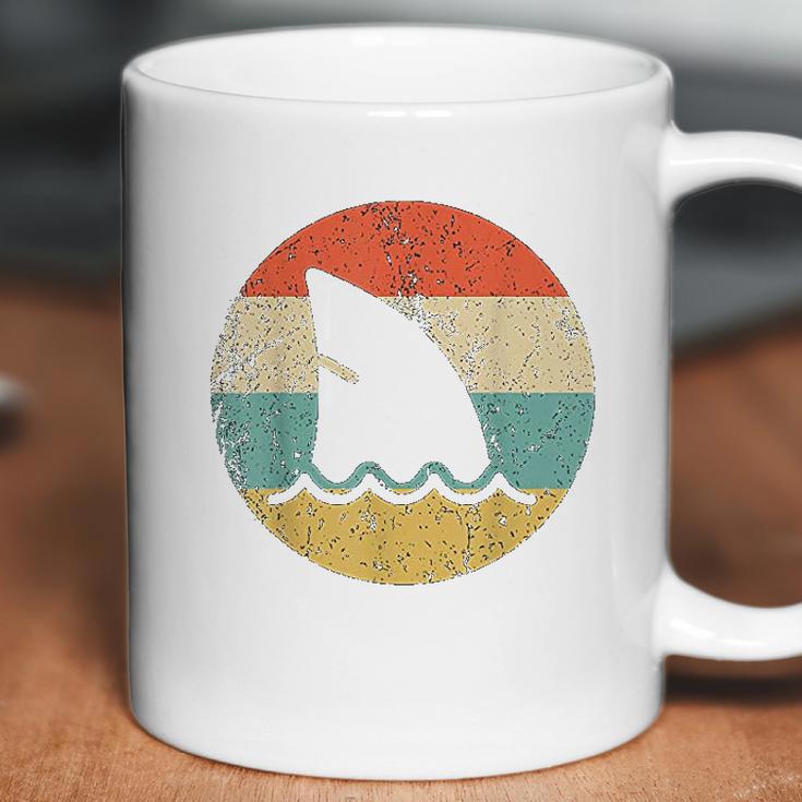 Shark Fin Retro Style Shark Coffee Mug