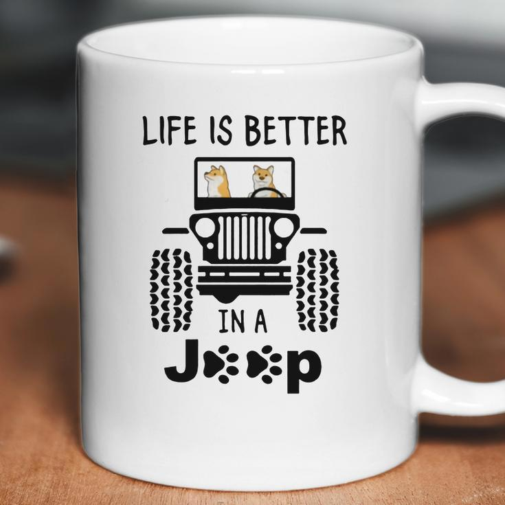 Shiba Inu Life Is Better In A Jeep Coffee Mug