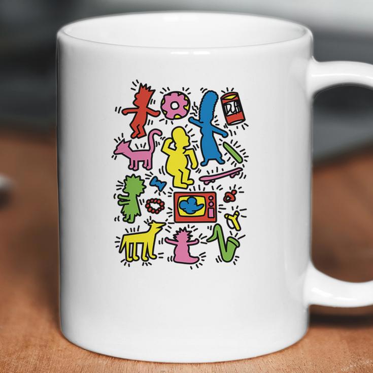 Simpsons X Keith Haring Coffee Mug