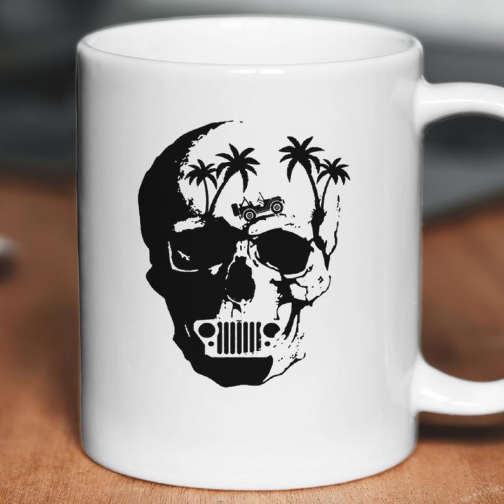 Skeleton Head Jeep Shirt Coffee Mug