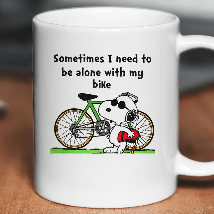 Snoopy Bike Coffee Mug