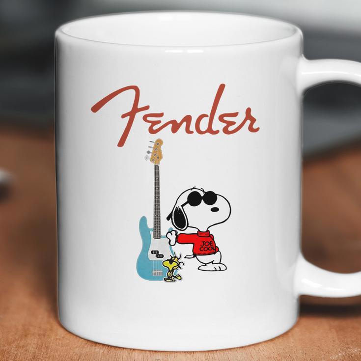 Snoopy Guitar Player Fender Coffee Mug