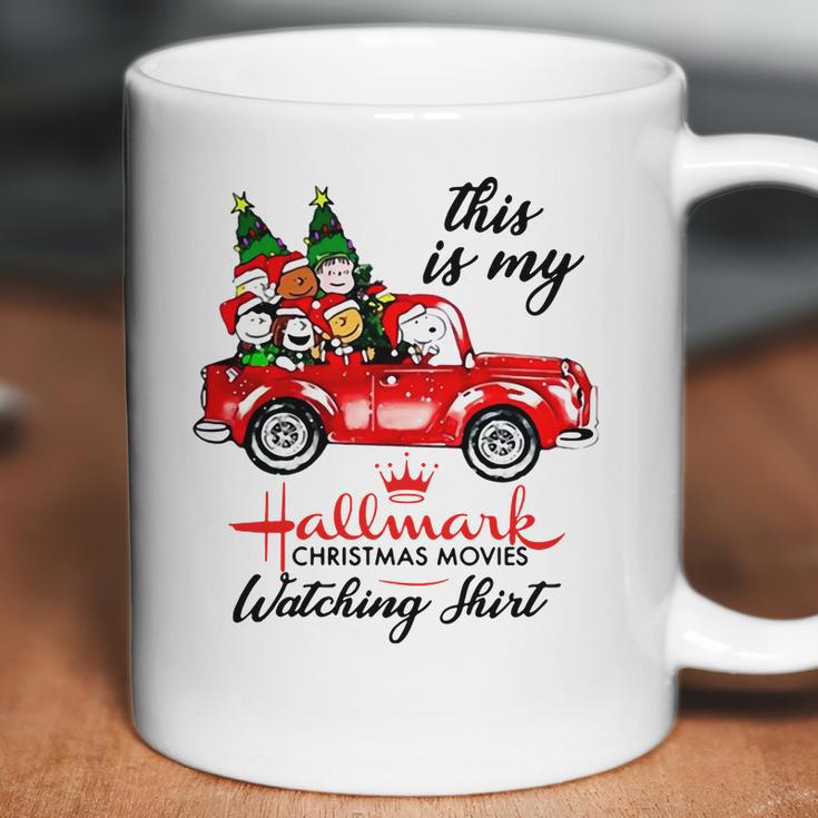 Snoopy Hallmark Christmas Movie Watching Coffee Mug