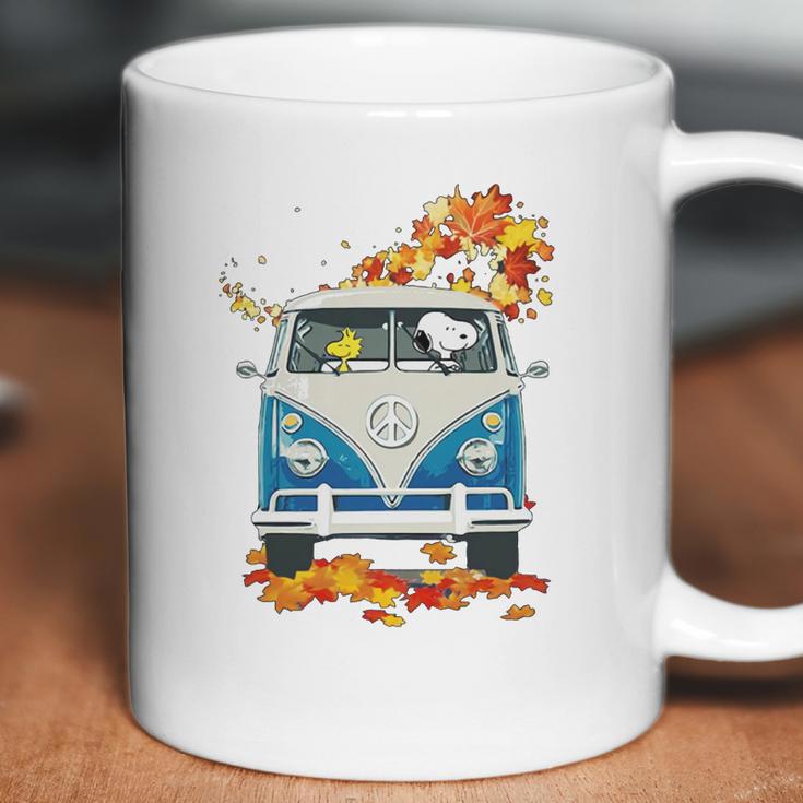 Snoopy And Woodstock Vw Volkswagen Hippie Car Shirt Coffee Mug