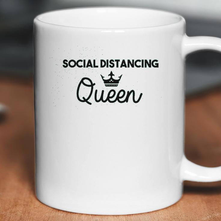 Social Distancing Queen Social Distance Expert Funny Coffee Mug