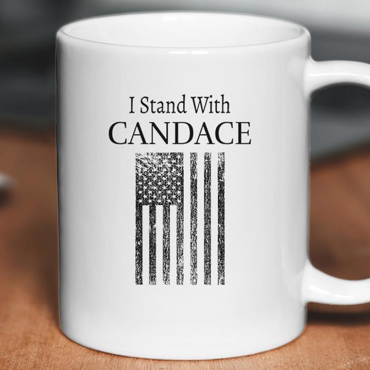 I Stand With Candace Patriot Usa Flag Coffee Mug