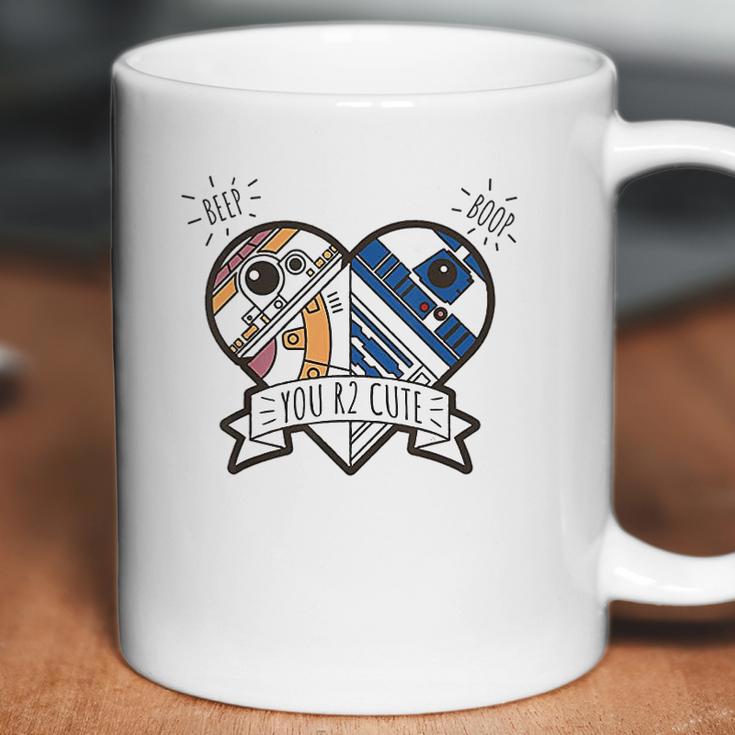 Star Wars R2-D2 Bb-8 Droid Heart Valentines Day Coffee Mug