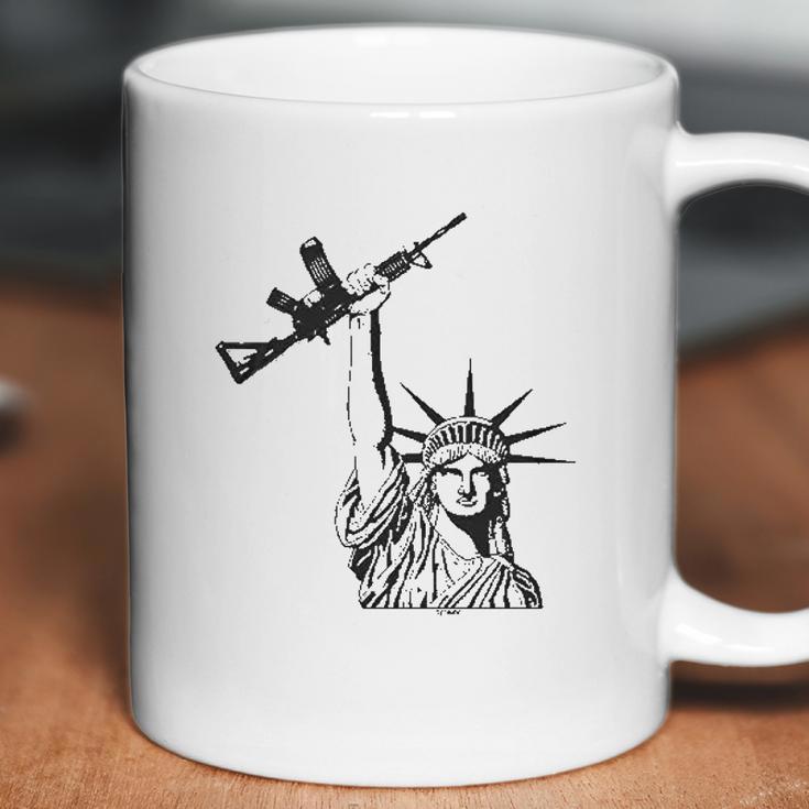 Statue Of Liberty Rifle 2Nd Amendment Mens Coffee Mug