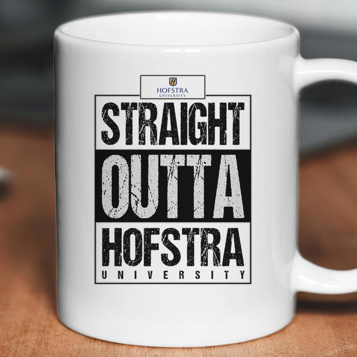 Straight Outta Hofstra University Funny Gift Coffee Mug