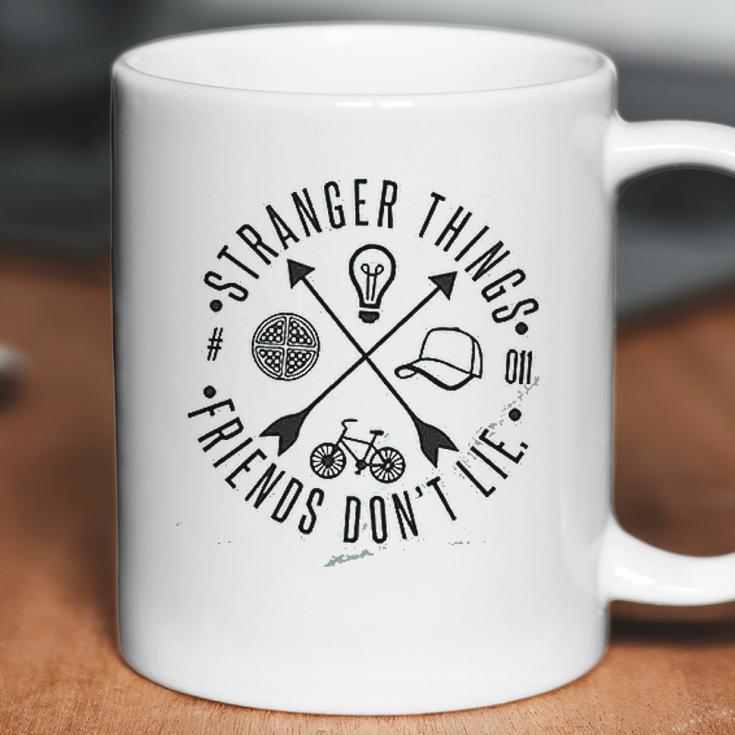 Stranger Things Friends Dont Lie Vintage For Teen Girls Graphic Coffee Mug