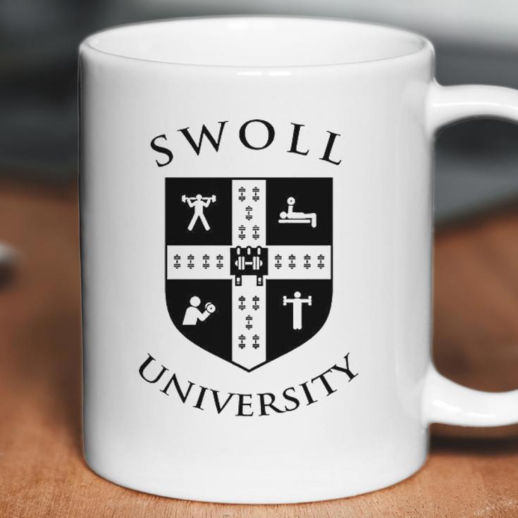 Swoll University Funny Gym Bodybuilding Coffee Mug