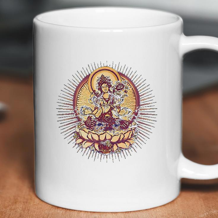 Tara Tibet Buddhismus Lotus Meditation Yoga Om Spirituality Coffee Mug