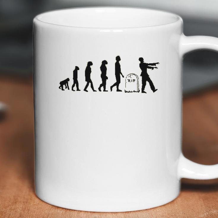 Think Out Loud Evolution Funny Apocalypse Coffee Mug