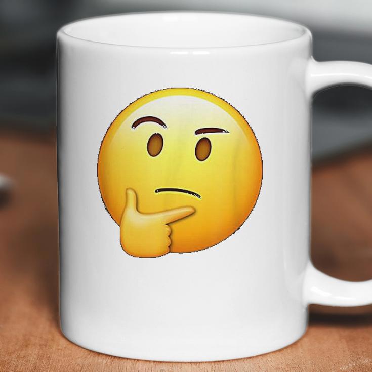 Thinking Emoji Funny Sarcastic Smiley Emoji Coffee Mug