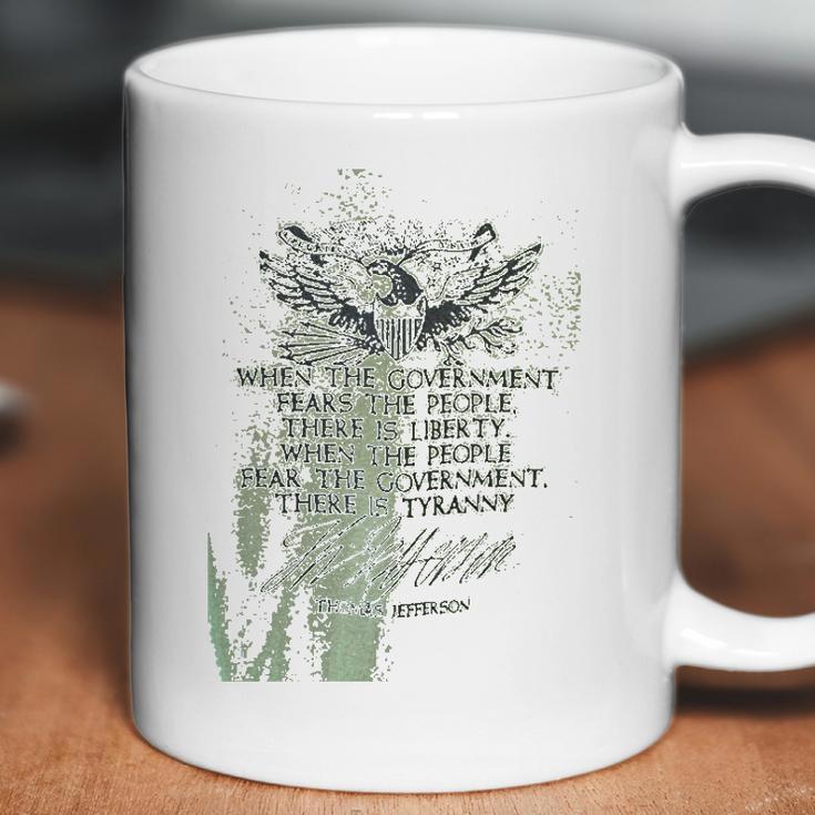 Thomas Jefferson Liberty Tyranny 2Nd Second Amendment Rights Partiotic America Usa Coffee Mug