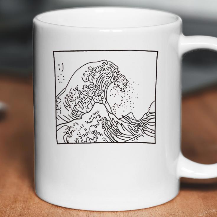 Casual Graphic Tsunami Coffee Mug