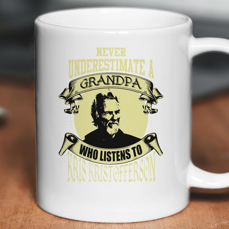 Never Underestimate A Grandpa Who Listens To Kris Kristofferson Coffee Mug