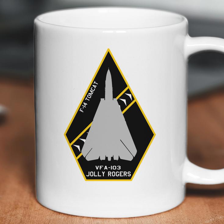 Vfa103 Jolly Rogers F14 Tomcat Jet Aircraftpatch Coffee Mug