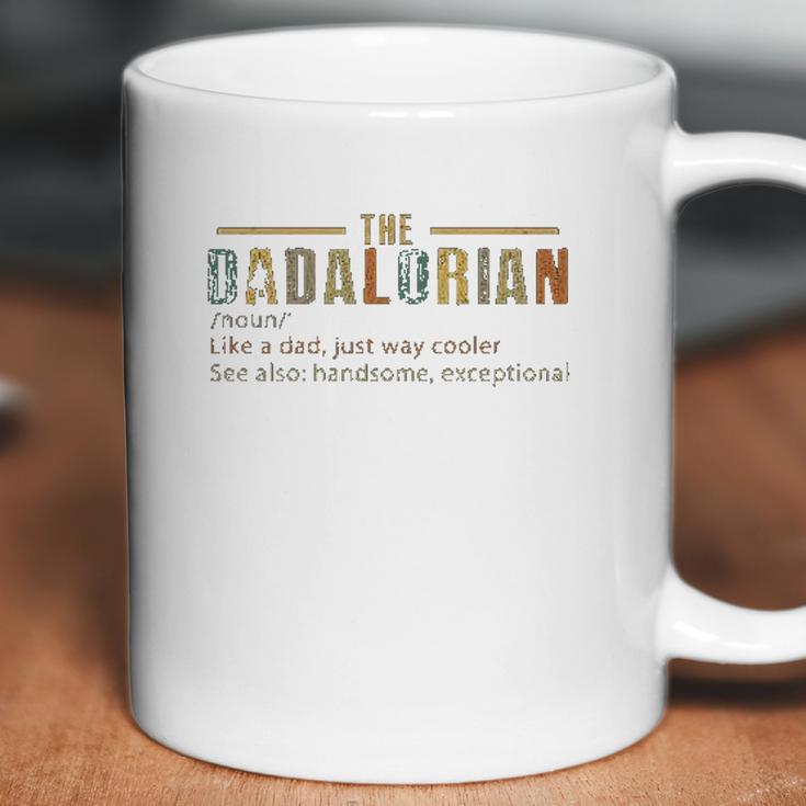 Vintage The Dadalorian Defination Like A Dad Just Way Cooler Coffee Mug