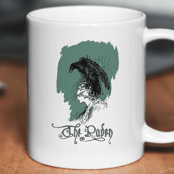 Vintage Edgar Allen Poe Raven Coffee Mug