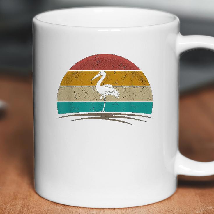 Vintage Heron Bird Coffee Mug