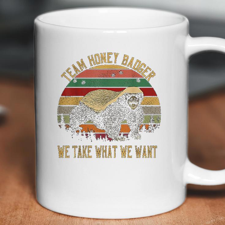 Vintage Honey Badger Team We Take What We Want Coffee Mug