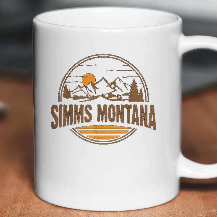 Vintage Simms Montana Mountain Hiking Souvenir Print Coffee Mug