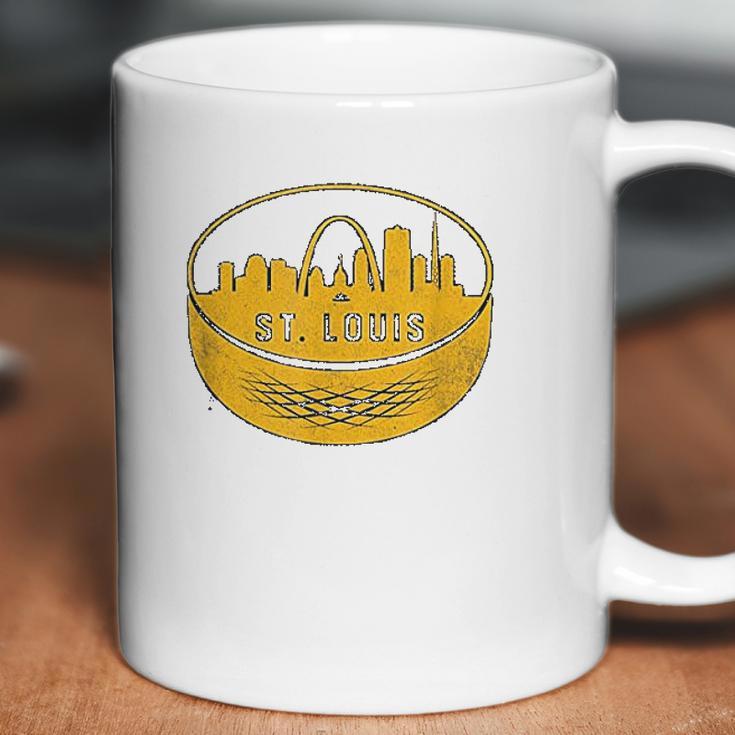 Vintage St Louis Missouri Cityscape Hockey Retro Coffee Mug