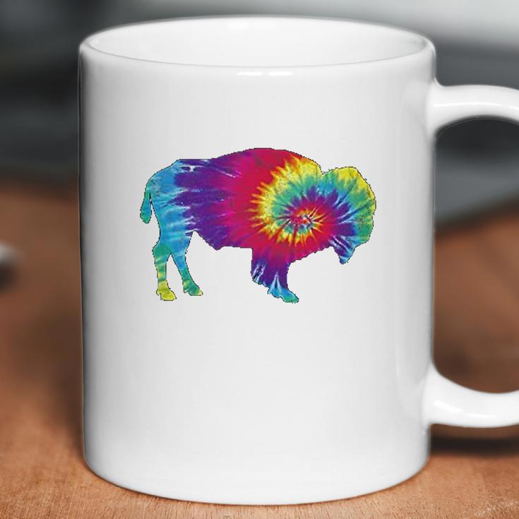 Vintage Tie Dye Bison American Buffalo Coffee Mug