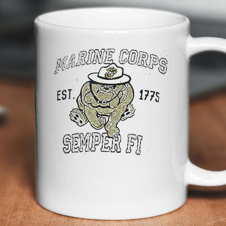 Vintage Usmc Chesty Semper Fi Retro Coffee Mug