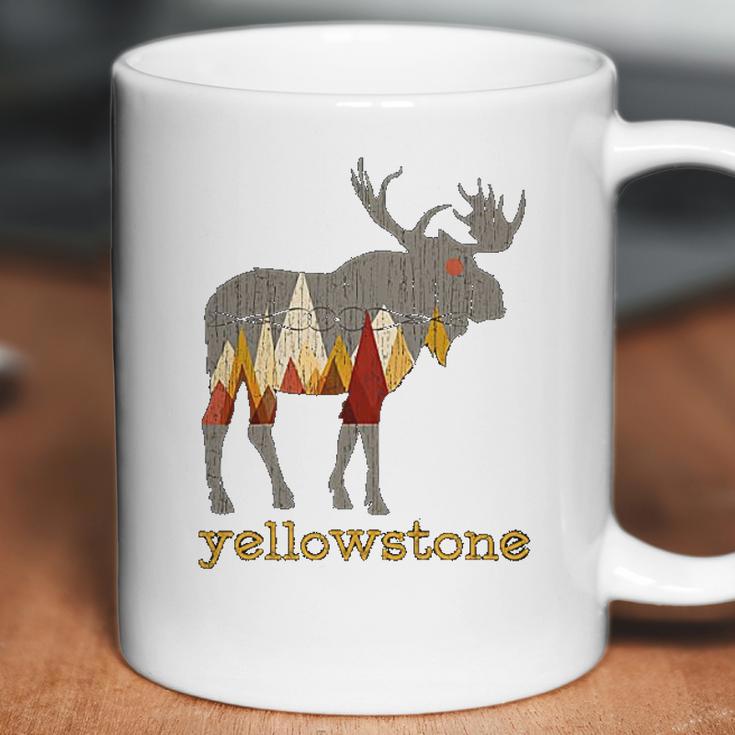 Vintage Yellowstone National Park Bull Moose Coffee Mug