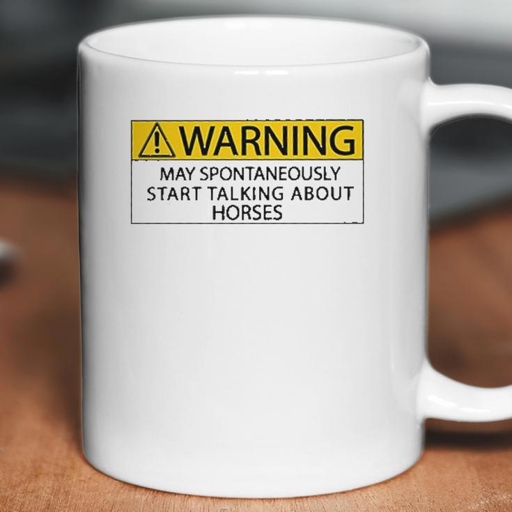 Warning May Spontaneously Talking About Horses Special 2022 Gift Coffee Mug