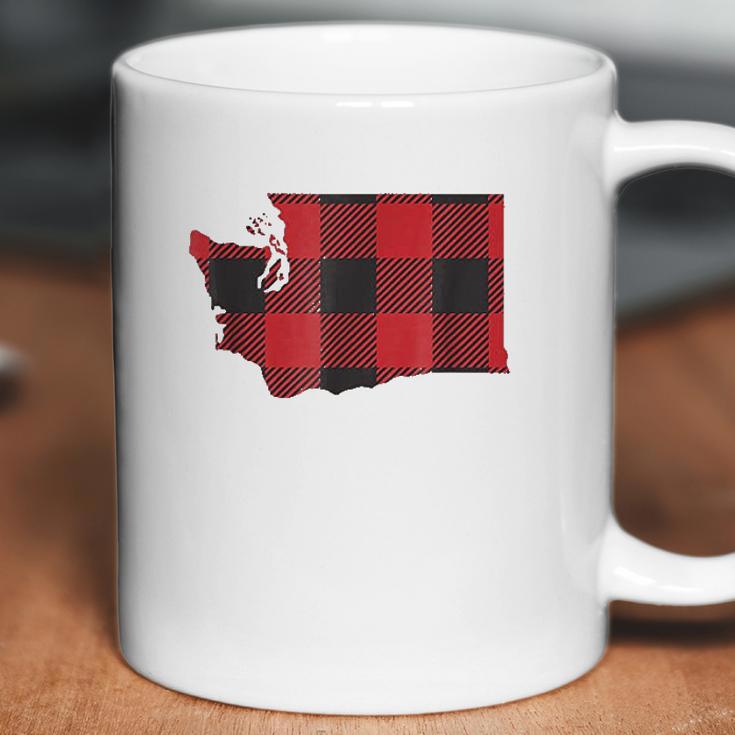 Washington State Seattle Flannel Plaid Coffee Mug