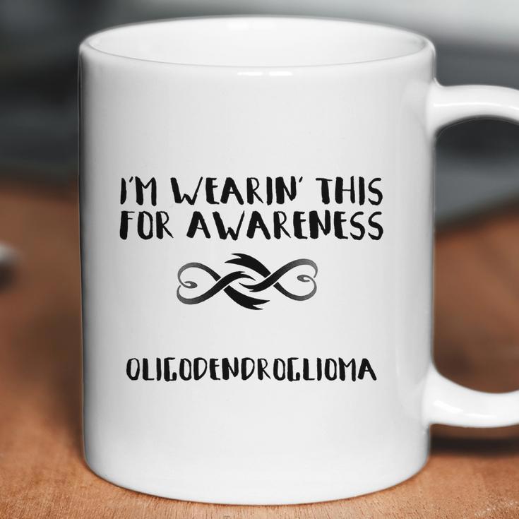 Im Wearin This For Awareness - Oligodendroglioma Black Coffee Mug