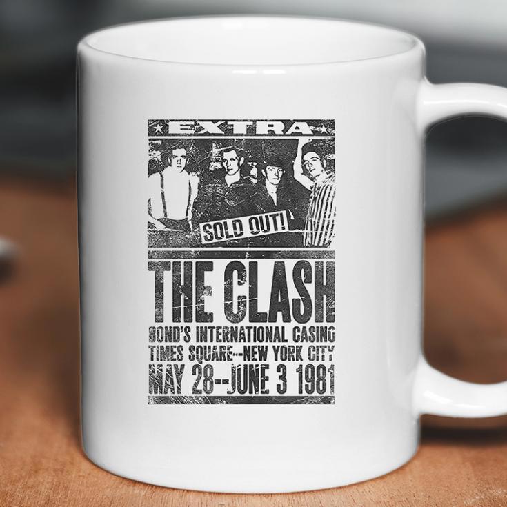 White The Clash Bonds 1981 Official Coffee Mug