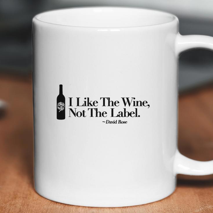 I Like The Wine Not The Label David Rose Coffee Mug