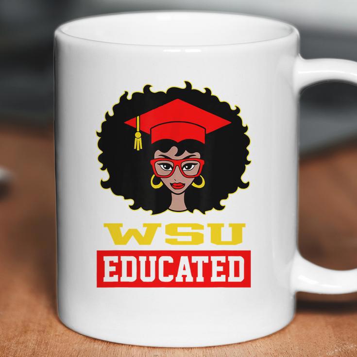 Wsu Educated Black Girl Graduate University Black History Month Proud Black Gift Coffee Mug