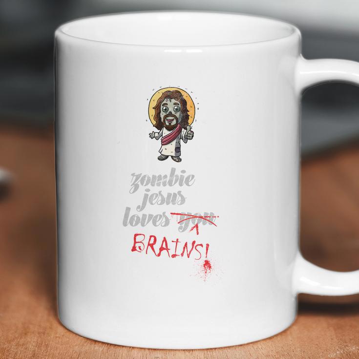 Zombie Jesus Loves You Meme Coffee Mug