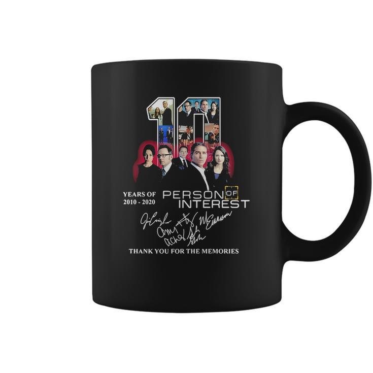 10 Years Of 2010-2020 Person Of Interest Signatures Shirt Coffee Mug