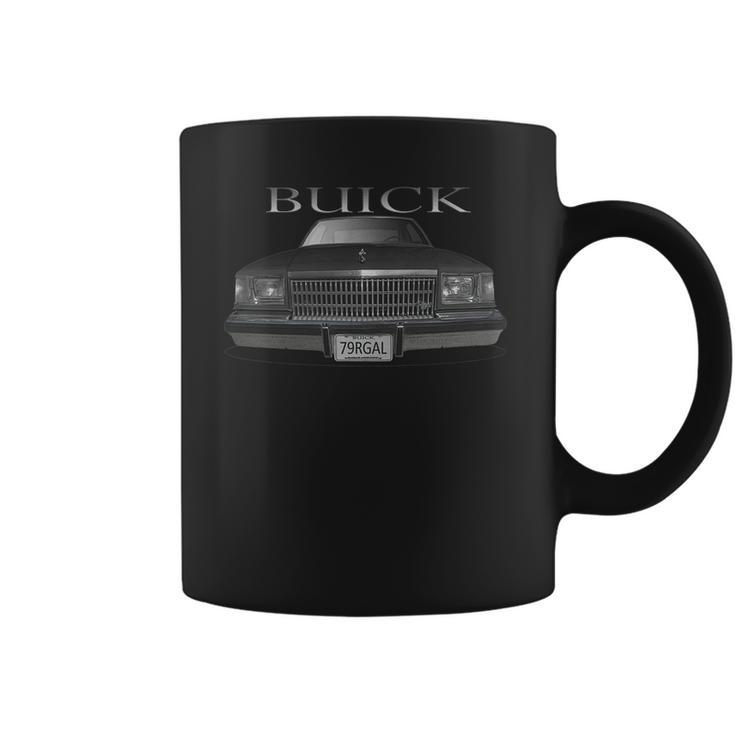 1979 Buick Regal Front Black Coffee Mug