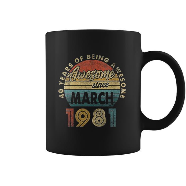 1981 Retro Vintage 41 Years Old 41St Birthday Gift Coffee Mug