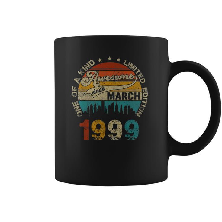 22 Years Old Birthday Gifts Awesome Since March 1999 Ver2 Coffee Mug