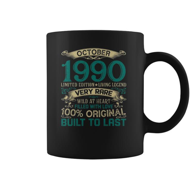 31St Birthday October 1990 Limited Edition Gift 31 Years Old Coffee Mug